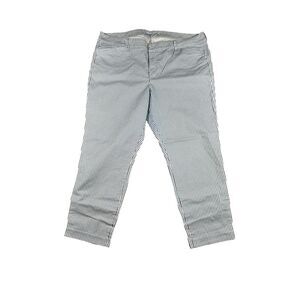 Old Navy Womens Pixie Pants Size‎ 18 Blue White Striped High Rise Ankle